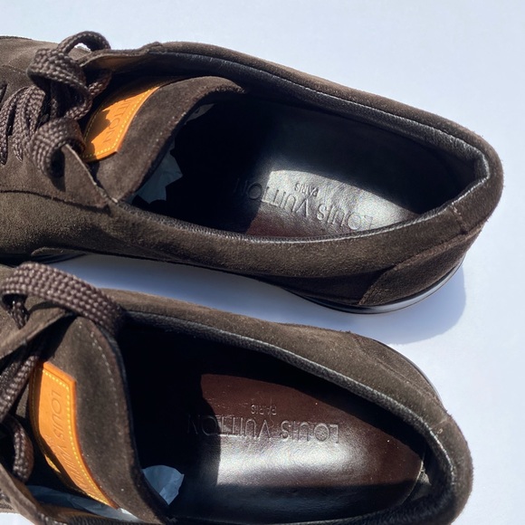 LOUIS VUITTON AUTHENTIC MEN’S VINTAGE SNEAKERS.EUC..USED ONLY ONCE! (LIKE NEW) - Picture 6 of 9